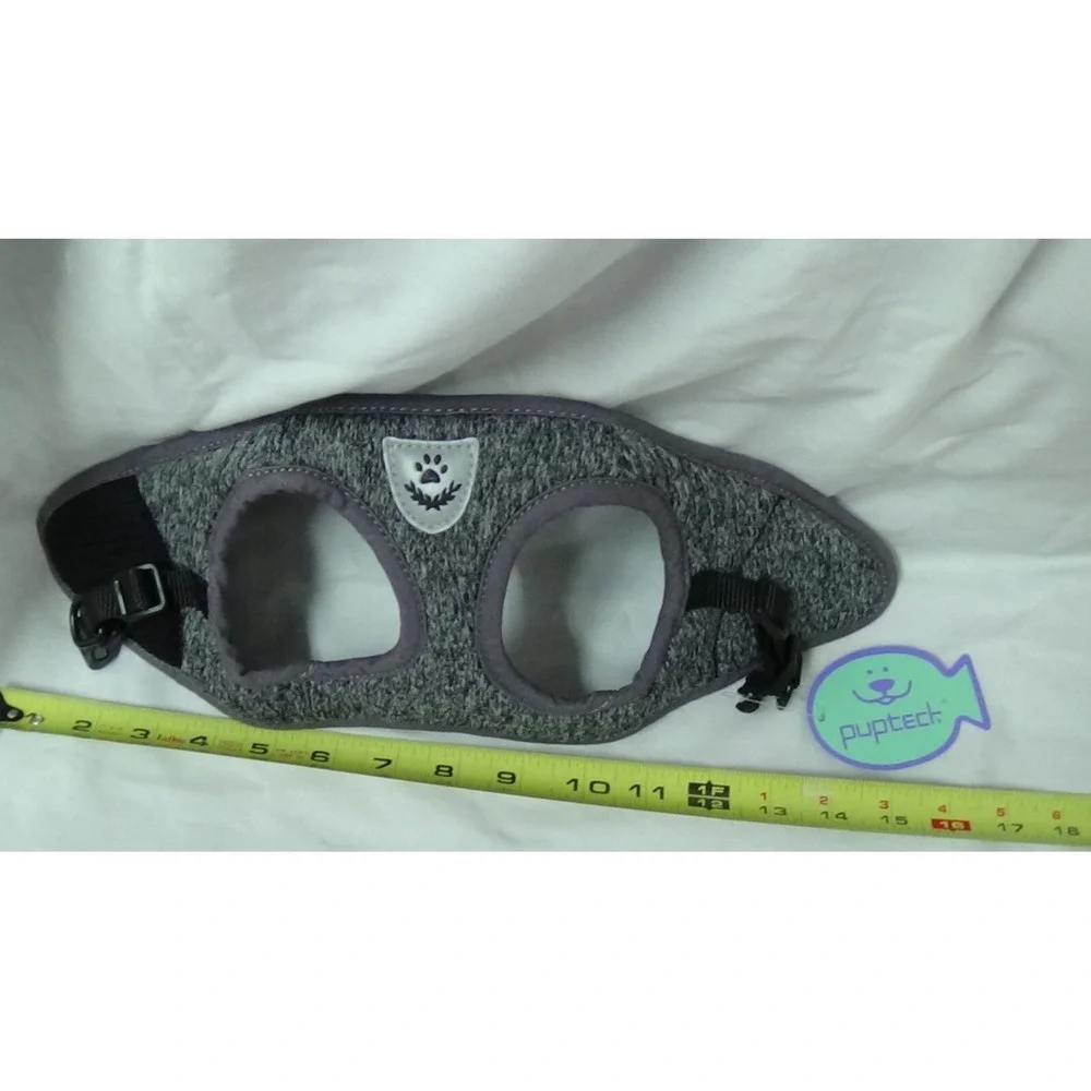 Harness and Leash Set for Small Cats & Dogs PUPTECK - Dark Gray #170